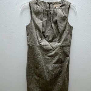 Michael Kors Shimmering Gold Sleeveless Dress